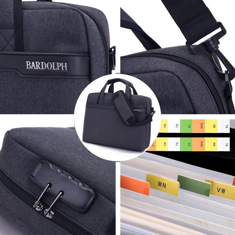 BARDOLPH Heavy Duty Accordian File Organizer with Handle - Image 4